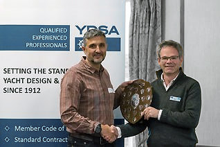 Vladimir Chorbadzhiev (on the left side of the picture) has been awarded The YDSA Leslie Oliver Award for most improved surveyor.